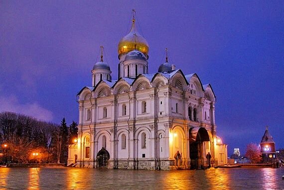 Архангельский собор ммосковского Кремля.  Изображение взято из открытых источников 