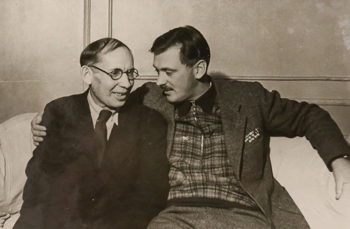 Слева композитор Халебский Михаил Маркович.