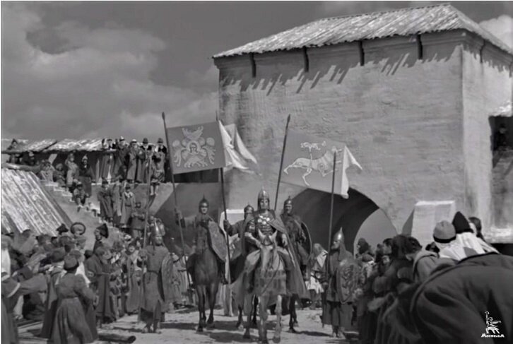 Кадры из фильма «Александр Невский» (Производство: СССР. 1938 год; режиссёр – Сергей Эйзенштейн)