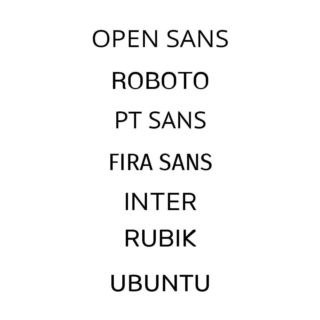 Шрифты наглядно