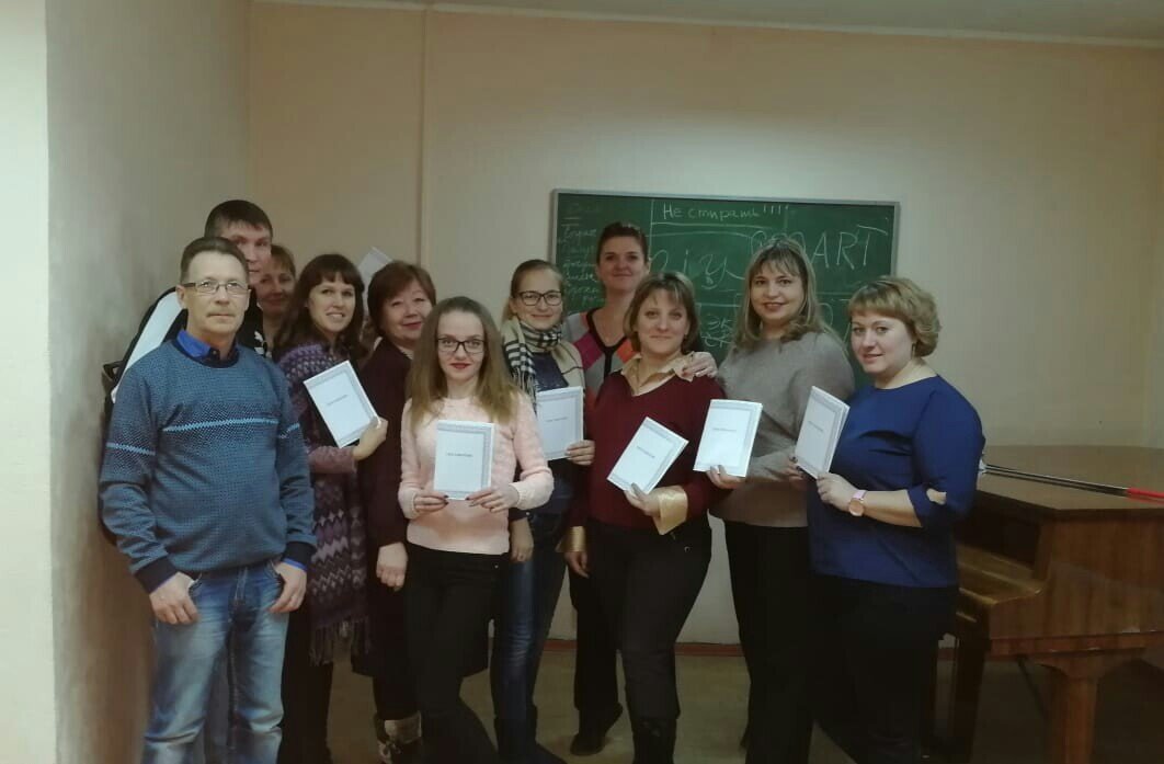 наша группа в Омске на курсах. Из Ишима нас было 4 человека