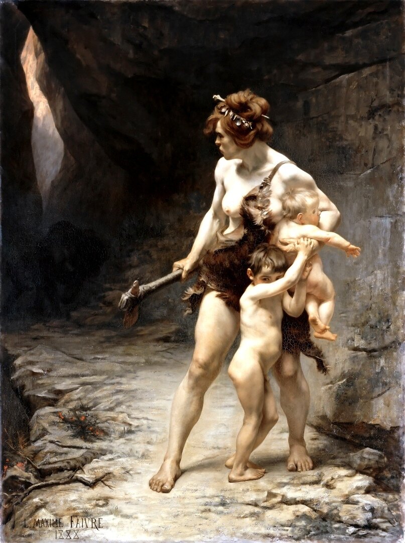 Две матери. Леон-Максим Февр. 1888