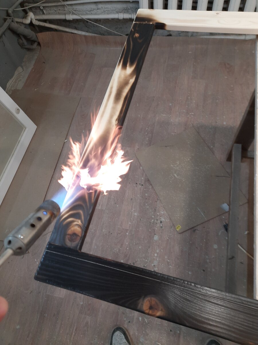 Обжиг обычной газовой горелкой