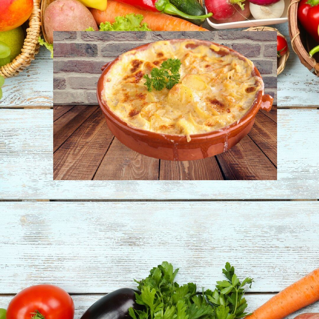 Нежный картофель, запечённый в сметане