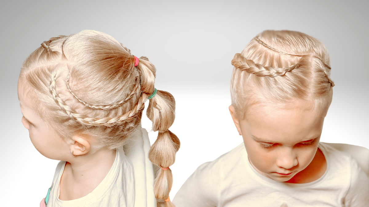 Прическа для девочки: косы сердечком. | форум Babyblog