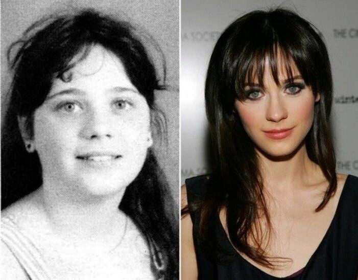 Зои Дешанель. Детское фото.