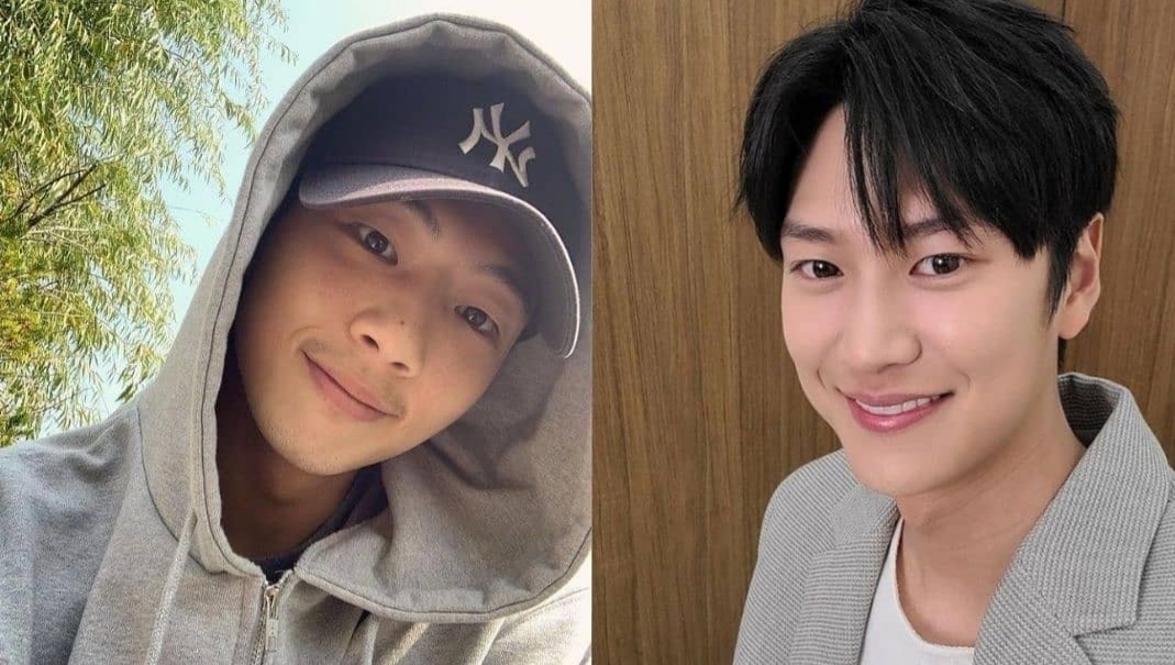 Слева актёр Джи Су, а справа На Ин Ну