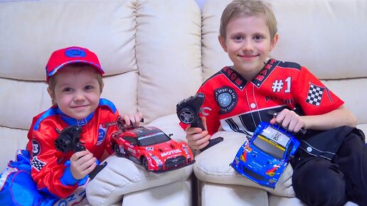 Машинки Autobacs Super GT на радиоуправлении / Даник играет в машинки вместе с Никитой. RC CARS