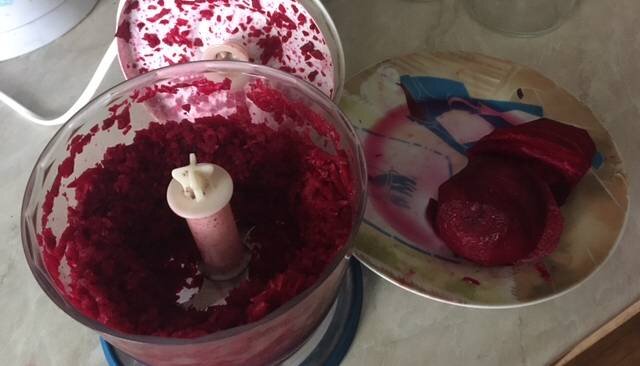 Свёкла в блендере. Фото автора 