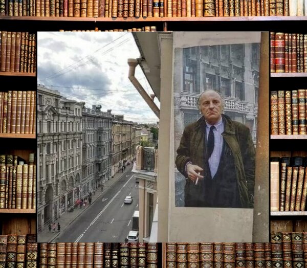 Граффити Бродского, которое к его 80-летию появилось на стене напротив его дома в Питере и которое замазано по указанию якобы недалекого завуча школы, перенесли под крышу, где его, надеюсь, теперь никто не тронет.