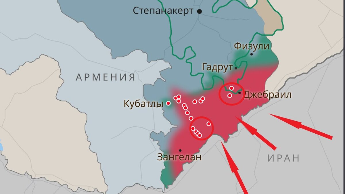 Иранский азербайджан карта