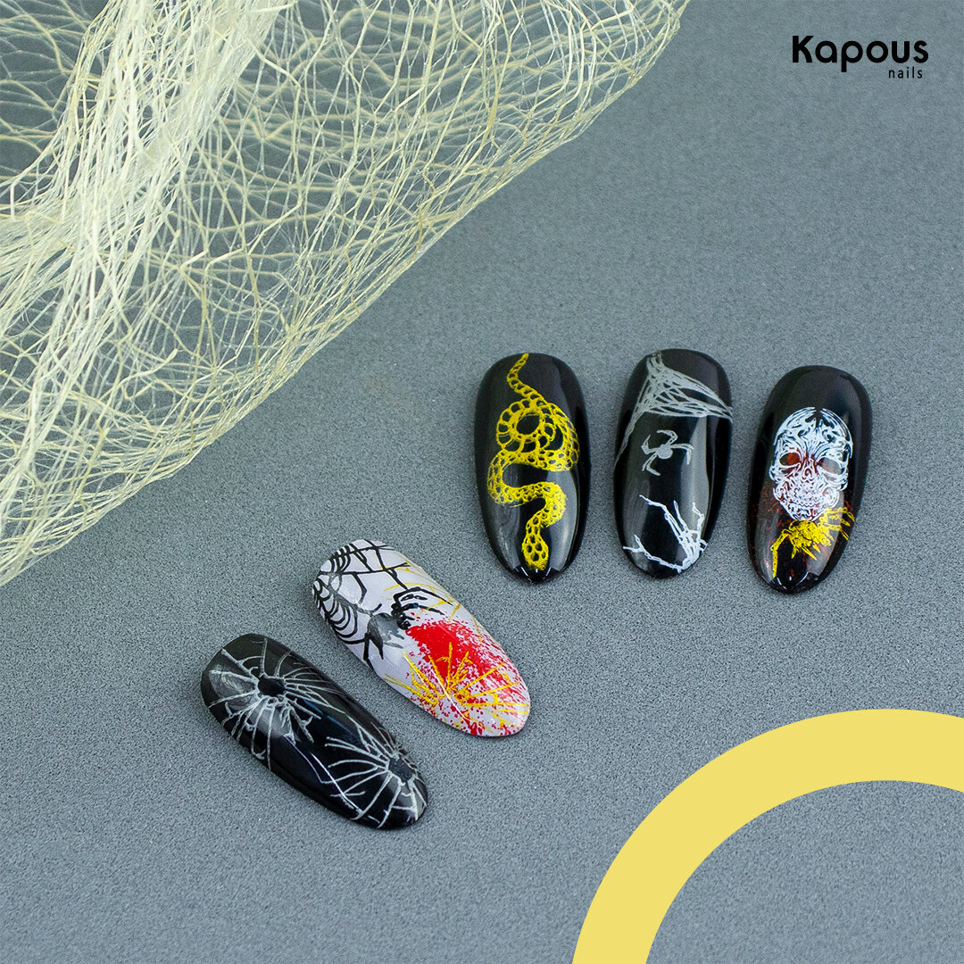 Стемпинг на продуктах Kapous Nails