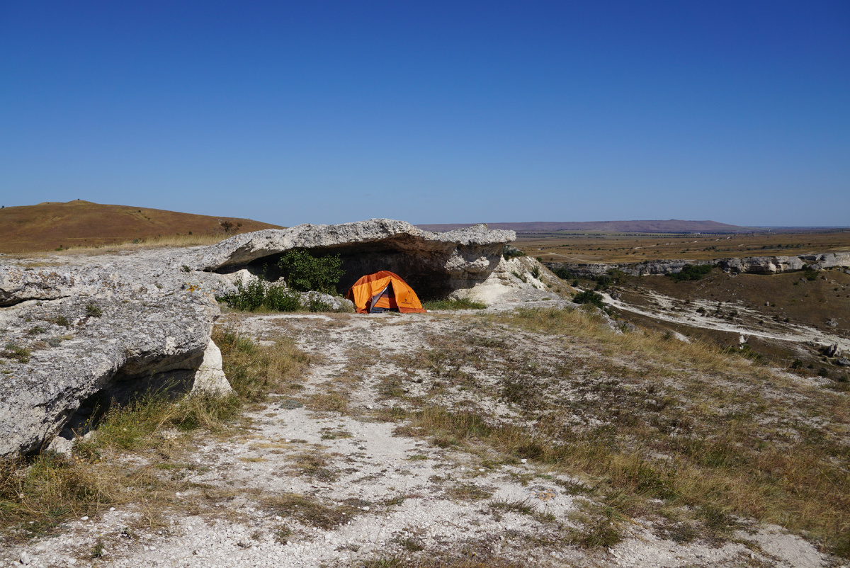 Палатка на Белой Скале.фото автора.