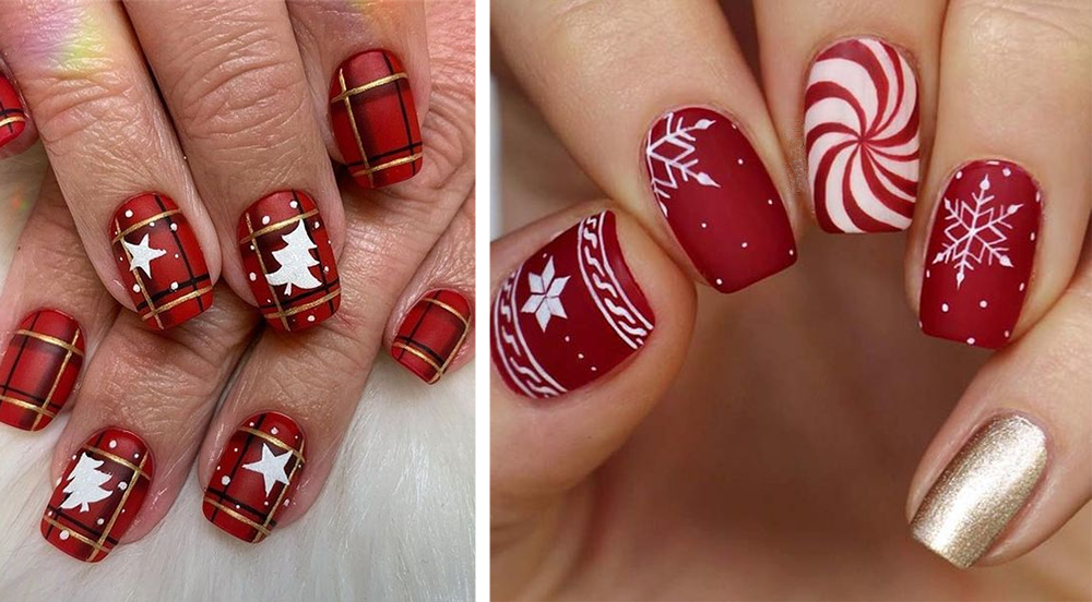 Новогодний дизайн ногтей
