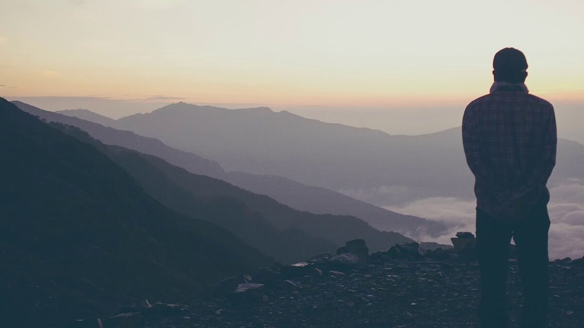 Один в горах