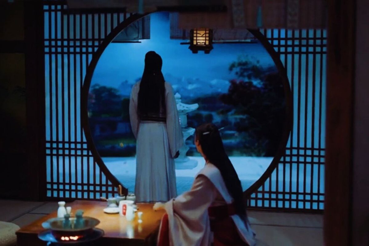 Кадр из дорамы "Далёкие странники"