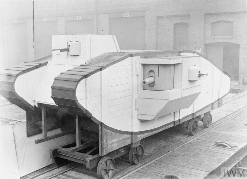 Макет танка Mark V подготовленный Metropolitan Cammell Carriage and Wagon Company (MCCW)