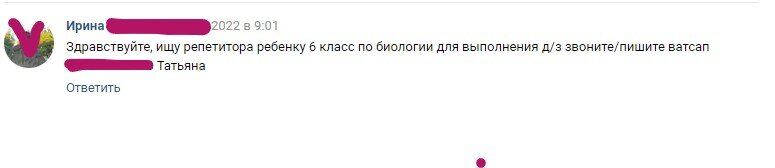 Нужен был временный учитель для школьника 6 класса