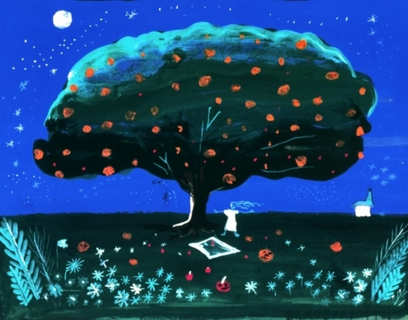 Картина Рэя Брэдбери "Halloween Tree-II", написанная в 1970 году