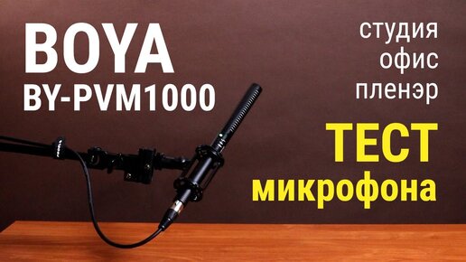 Микрофон-пушка BOYA BY-PVM1000 – тест в различных ситуациях съёмки