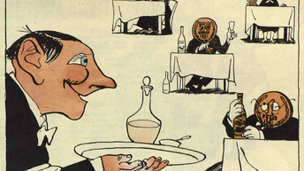 Назад прошлое, в. Журнала Крокодил за 1962 год, острый юмор 60х в карикатурах.