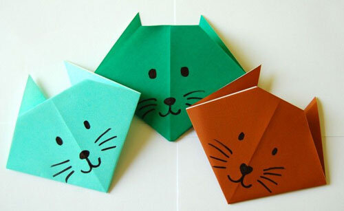 Как сделать оригами кота: мастер-класс с пошаговым фото