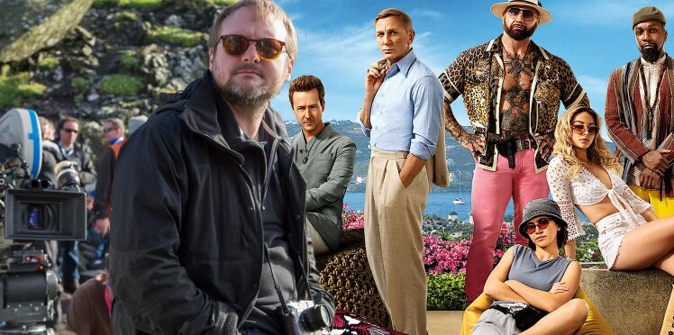 Райан Джонсон и постер Стеклянной луковицы. Источник: imdb.com