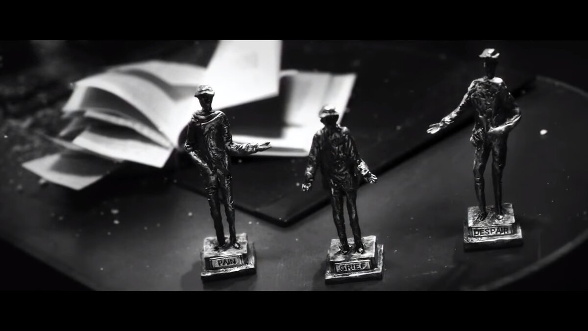 Трое нищих: боль, отчаяние, скорбь. 