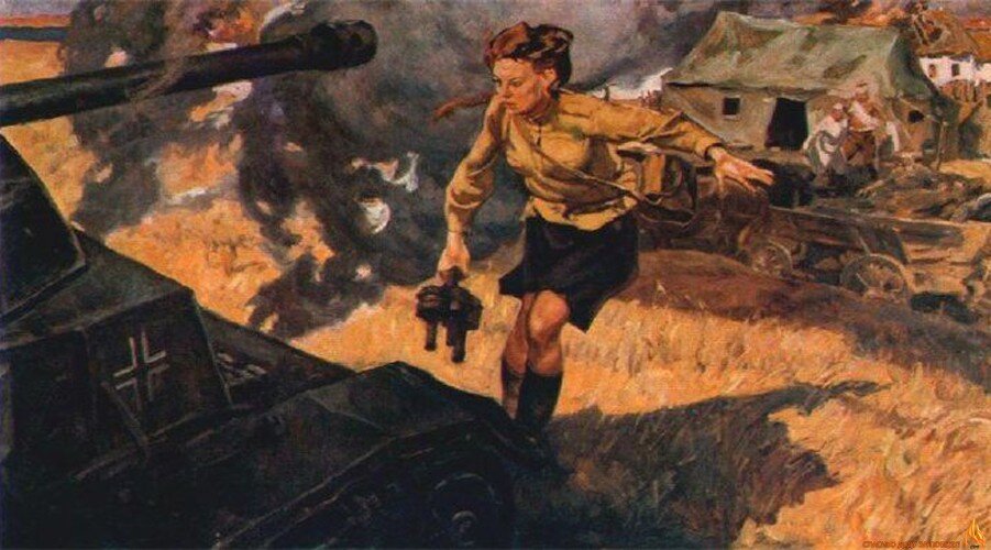 Как санитарка Валерия Гнаровская остановила немецкий танк "тигр"и спасла раненых