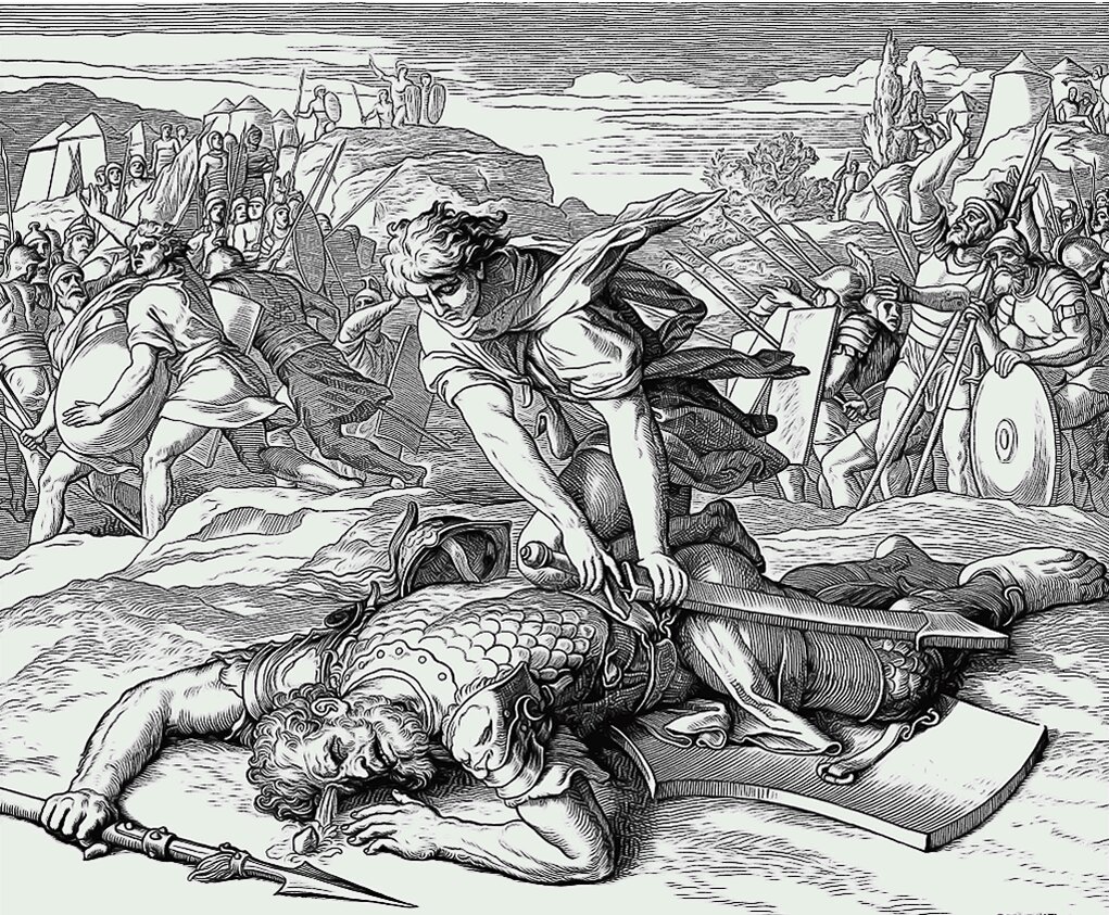 Автором большинства псалмов считается ветхозаветный царь Давид, известный многим победой над великаном Голиафом