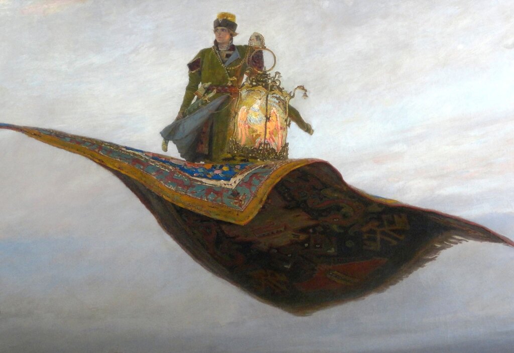 В. М. Васнецов. Ковер-самолет (1880). Нижний Новгород, Художественный музей. Фрагмент картины. Фото моё.
