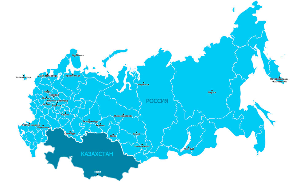 Контурная карта снг