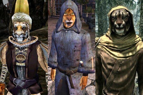 М'Айк в разных частях серии игр The Elder Scrolls