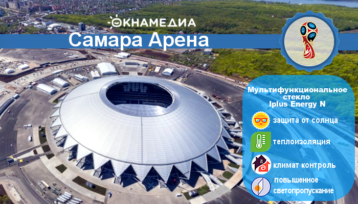 Фото: стадион в Самаре отличается геометричностью и жесткостью форм 