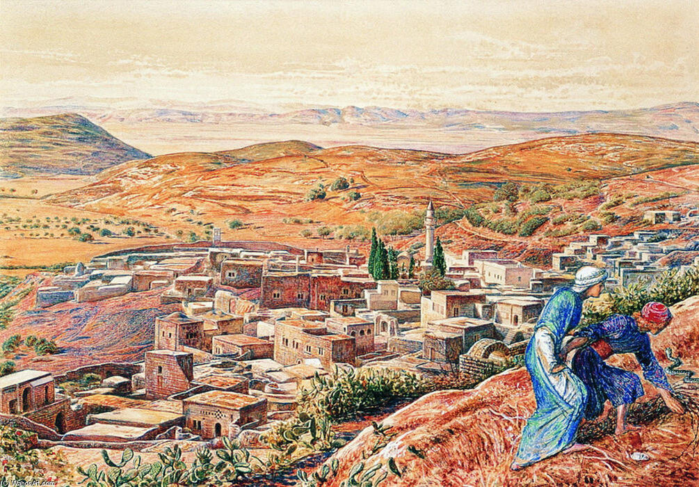 Назарет по William Holman Hunt (1827-1910, United Kingdom)