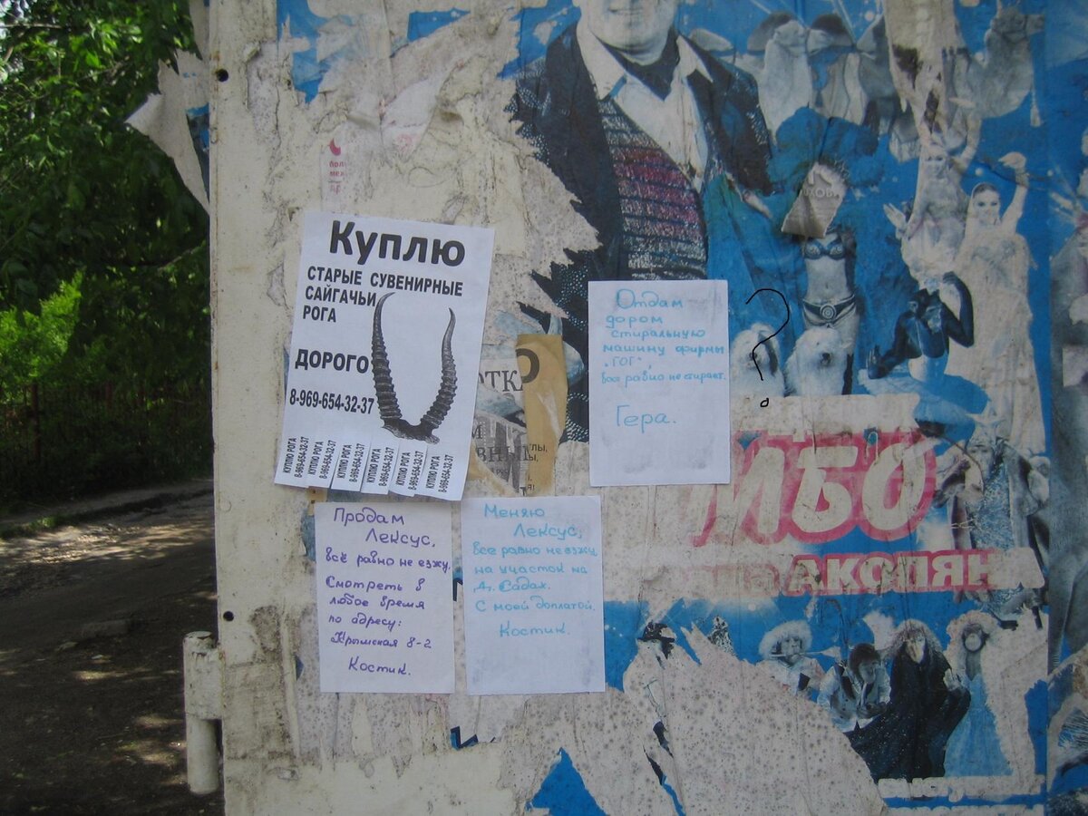 Обьявления на привычных для воронежцев  обшарпаных стенах городских дворов.