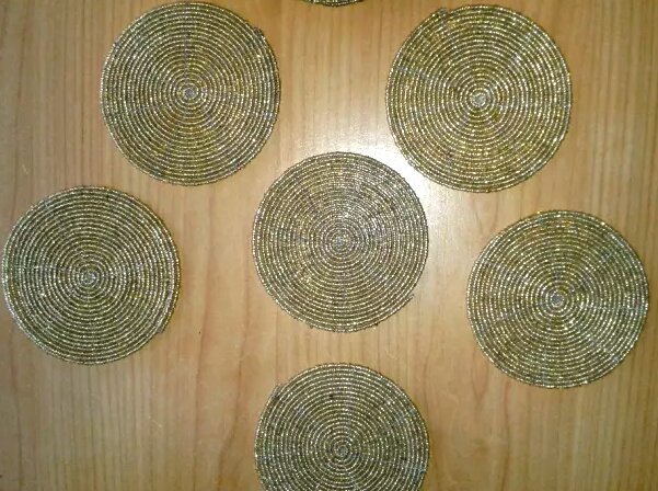 Подставка для декоративных тарелок из бамбуковых веток
