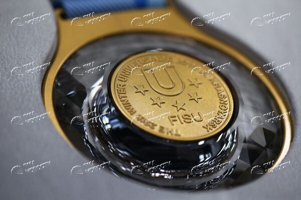 Медаль Универсиады 2019 года//Фото: Библиотека изображений «РИА Новости»