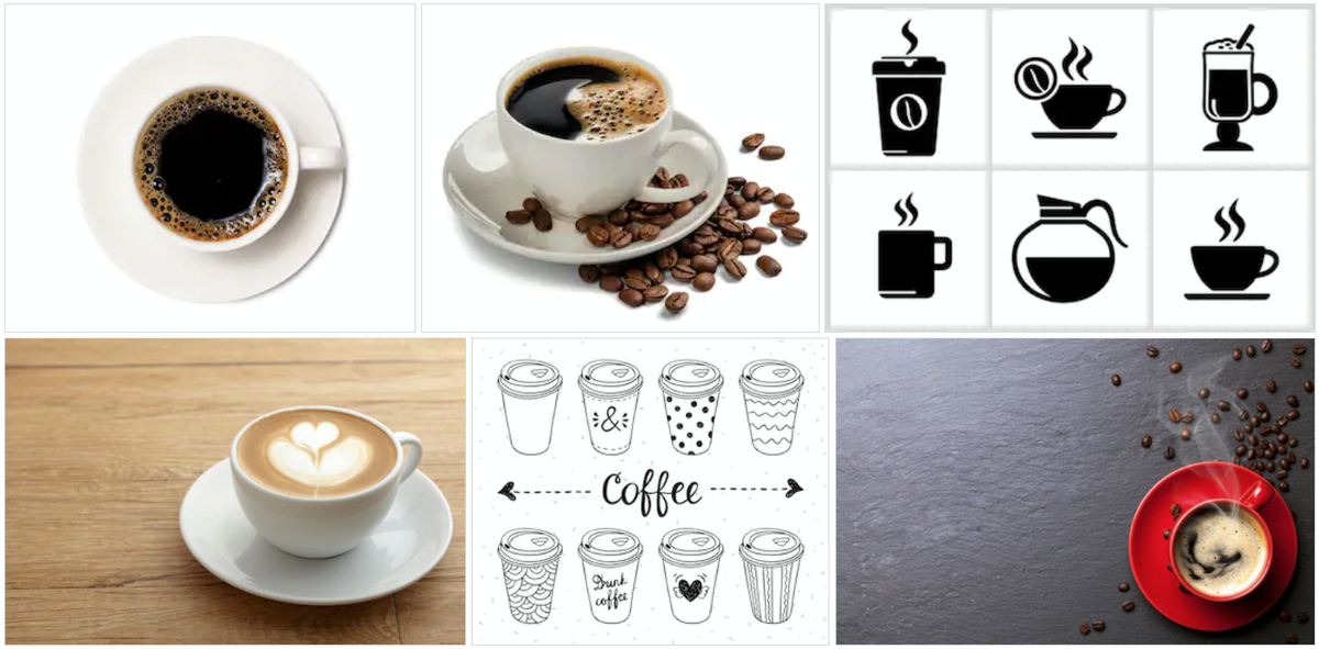  Фотографии и векторная графика по запросу «чашка с кофе»