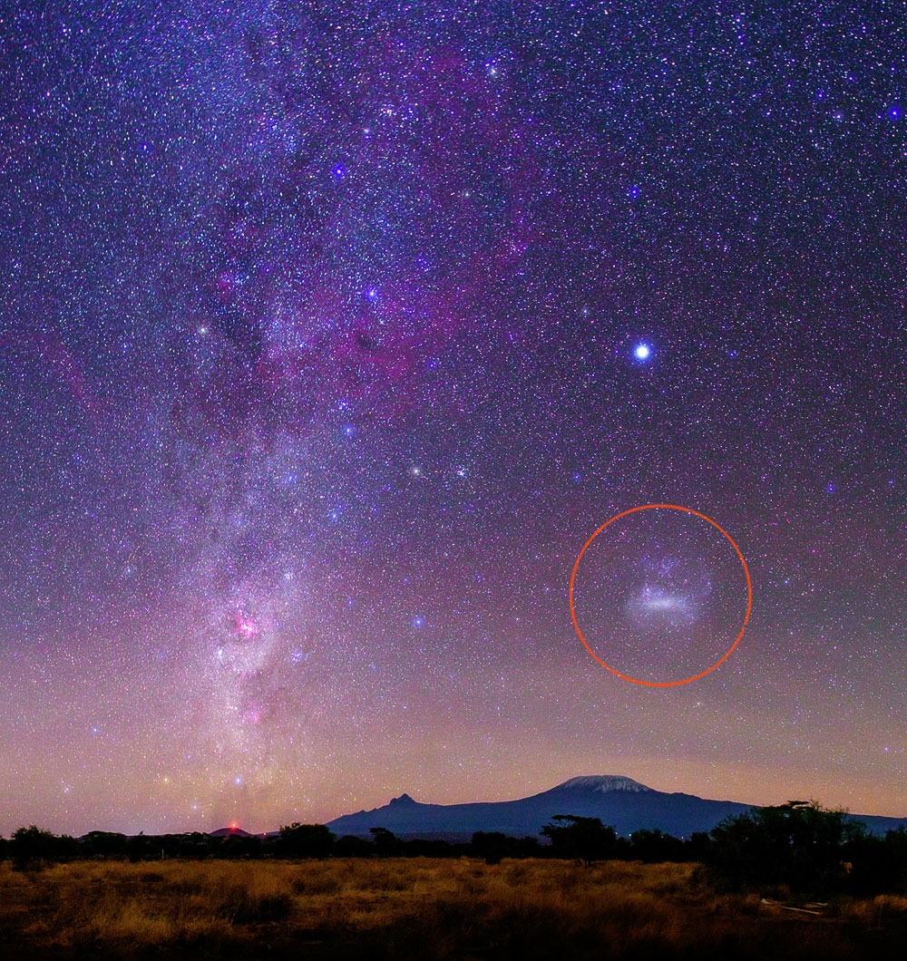Невооруженным глазом можно увидеть звезд. Магеллановы облака Галактика. Большое Магелланово облако. Малое Магелланово облако Галактика. Большое и Малое Магеллановы облака.