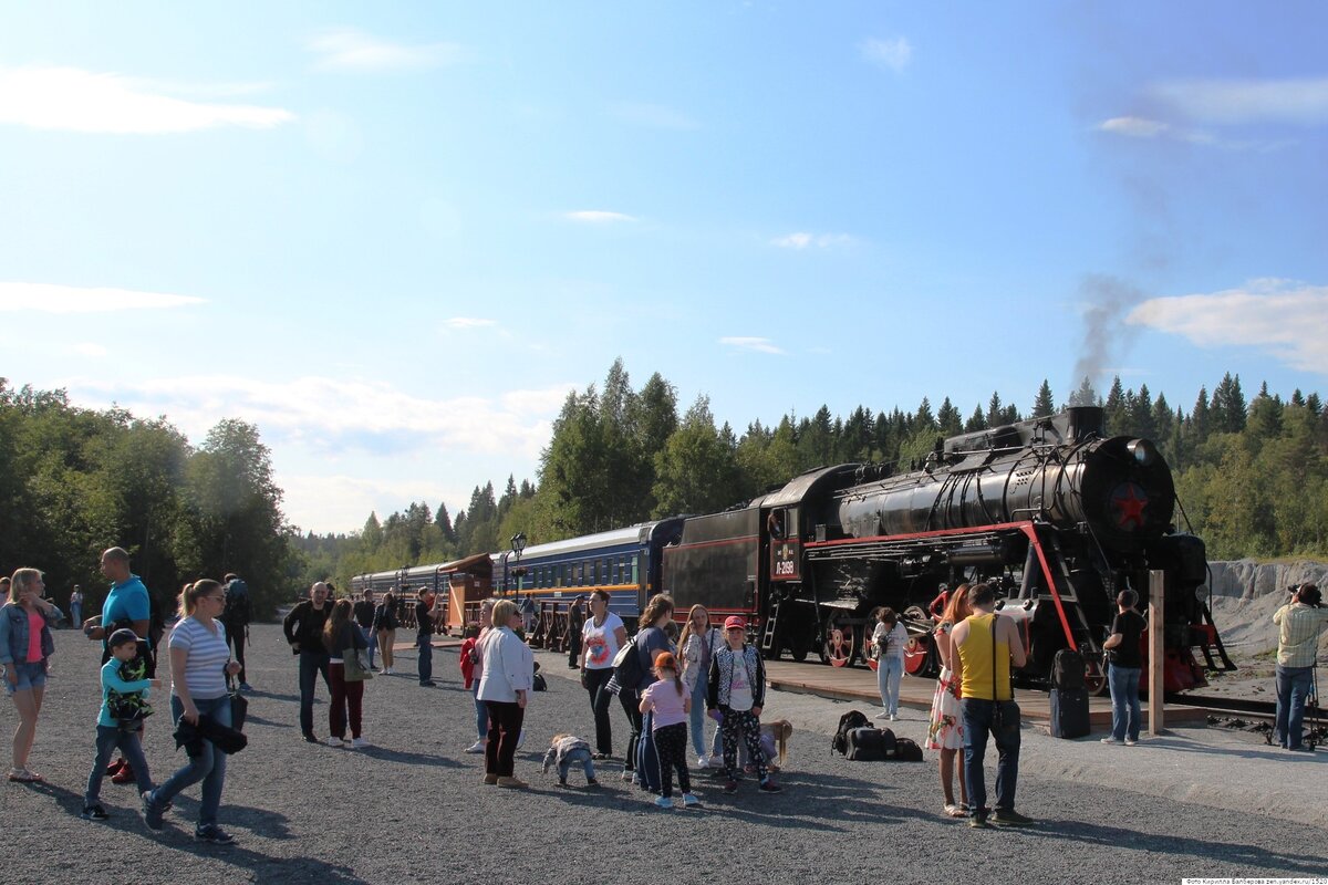 Схема ретро поезда сортавала