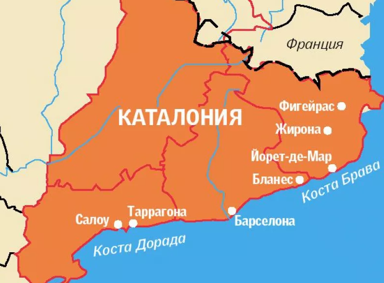 Карта tie испания