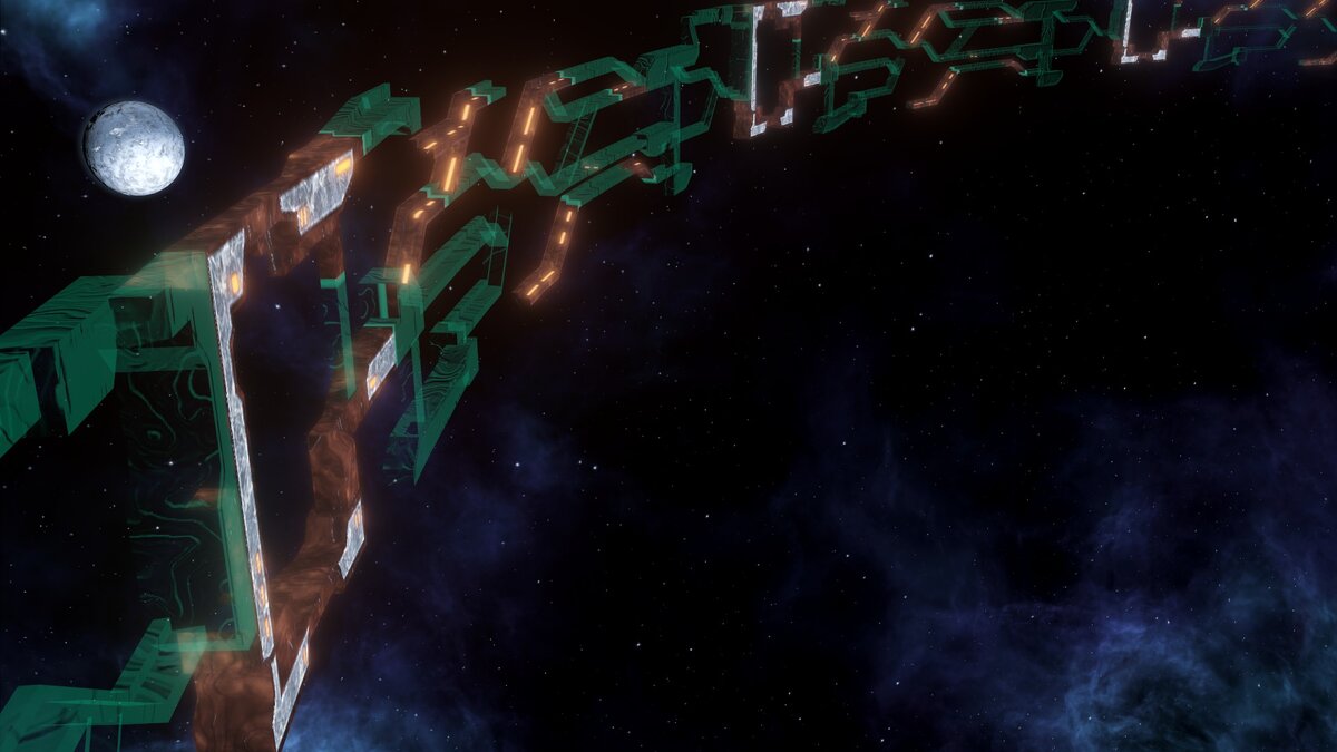 Строящийся каркас мира-кольца