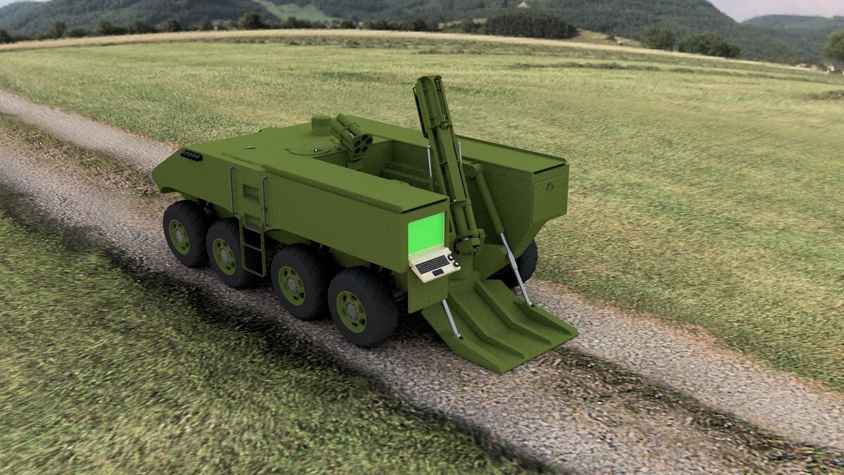 АРМ-120 сзади по боевому