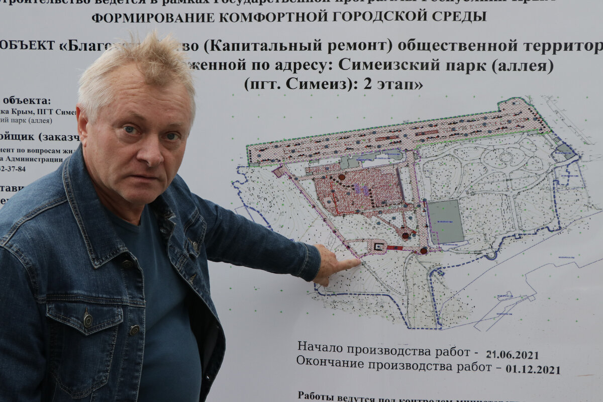 В. Фёдоров беспокоится, чтобы строители не повредили корни кипарисов