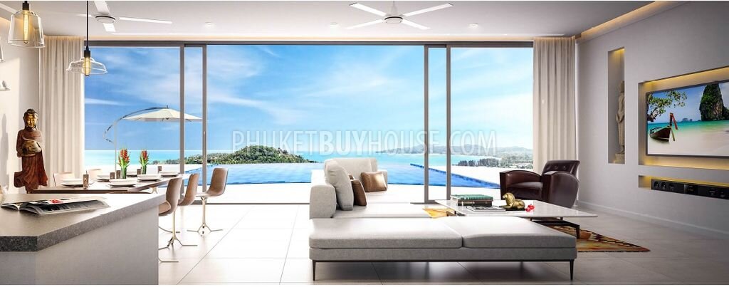 Phuket Buy House | Квартира с видом на море в модном проекте на пляже Сурин