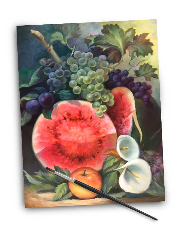 Вкусный натюрморт. Холст/ масло