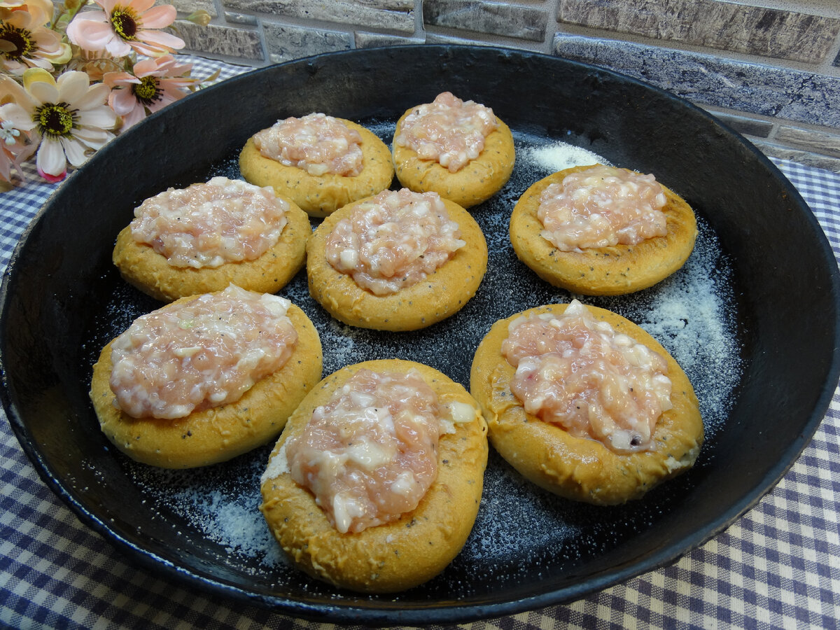 Баранки с фаршем в духовке | Готовим вкусно дома/ Кулинария/ Рецепты | Дзен