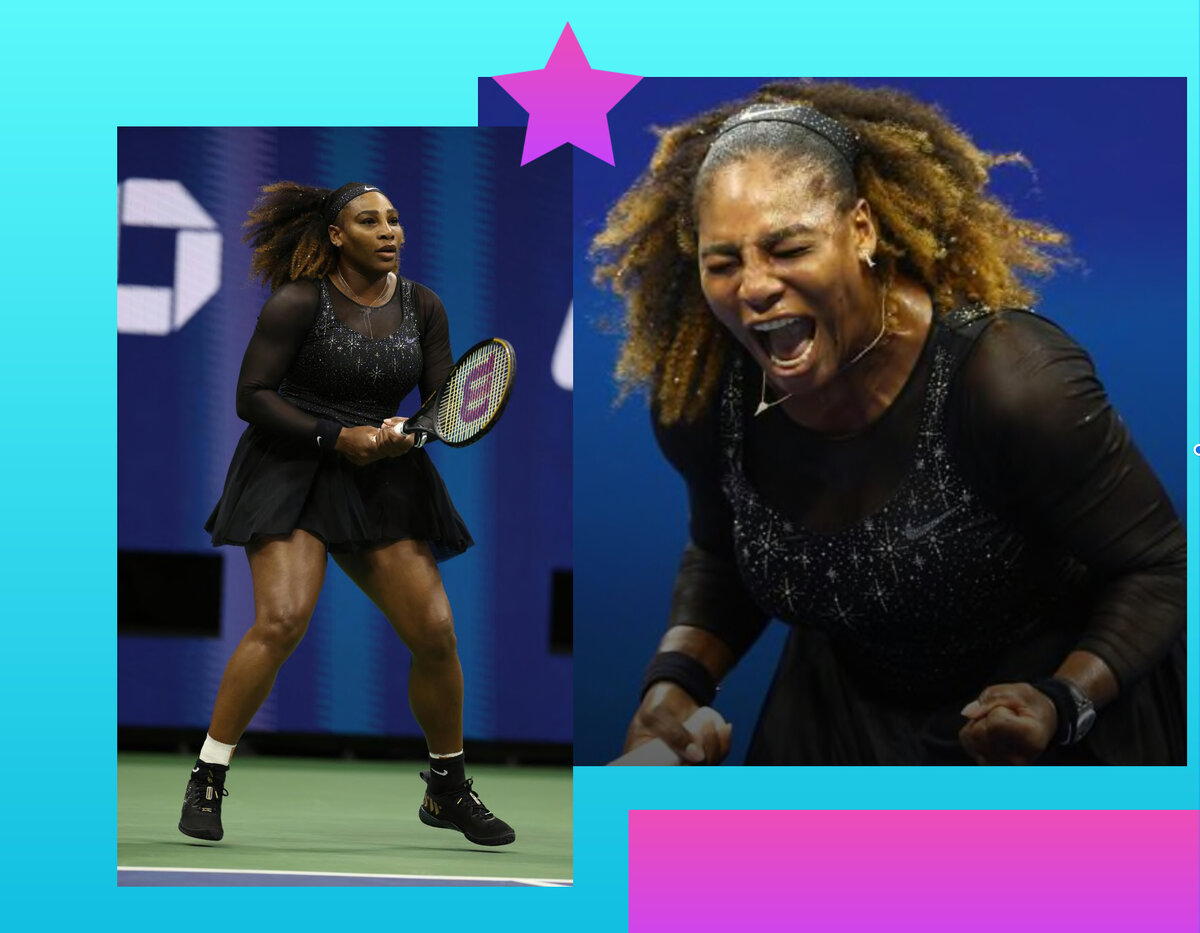 сейчас Серена Уильямс дает класс игры на US Open  2022