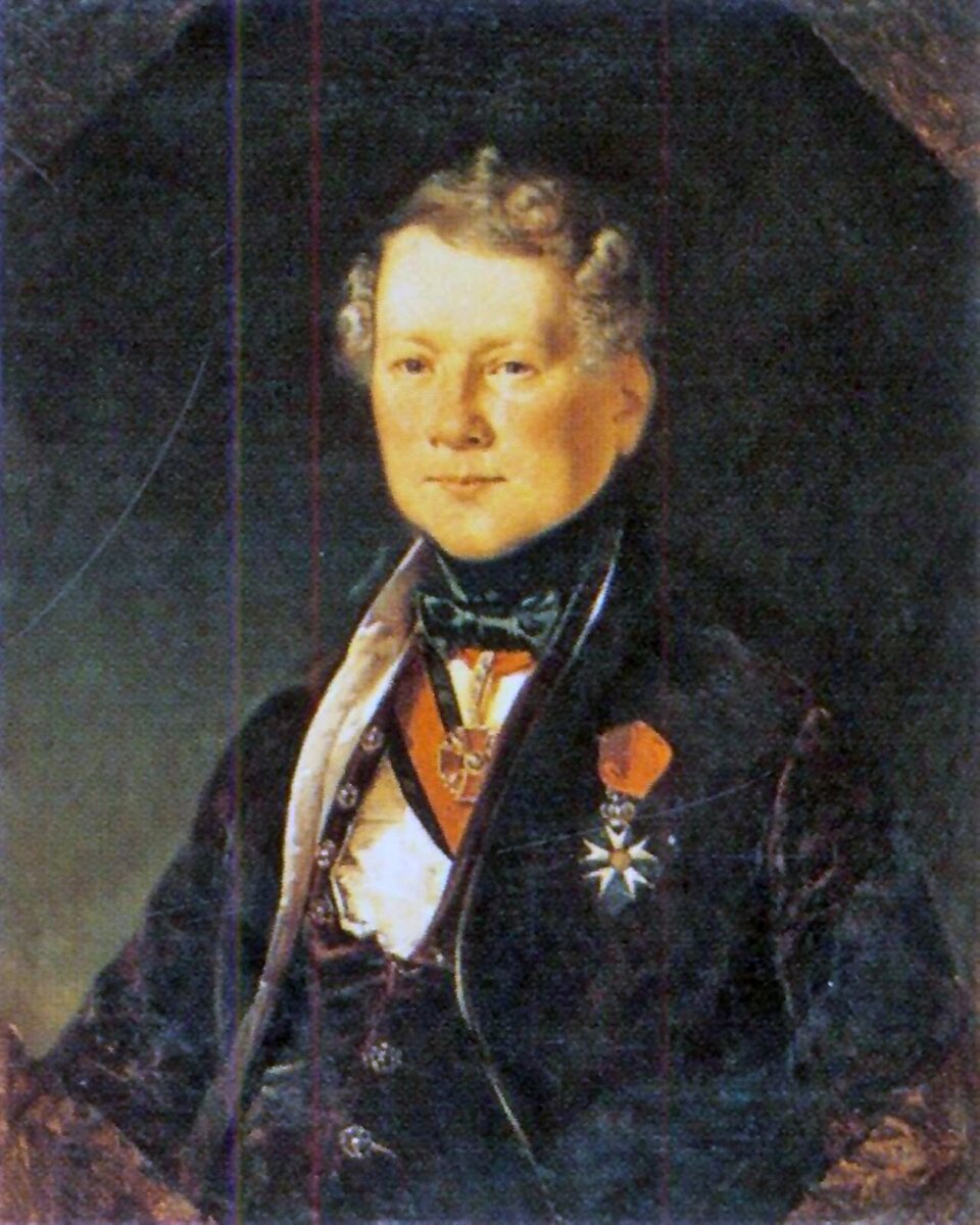 Евгений Плюшар. Портрет Огюста Монферрана. 1834.
